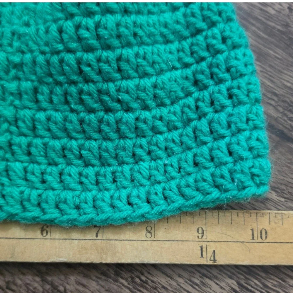 ANGRY BIRDS Crochet Beanie Kids One Size Green Bad Piggies Knit Hat